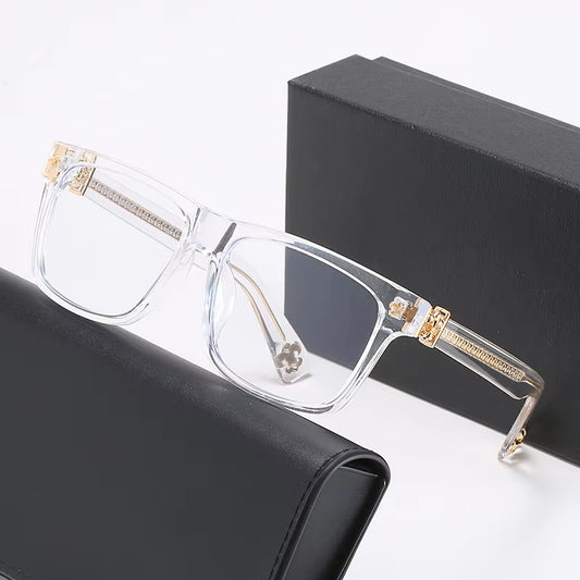 Glasses for Men Tr90 Reading Frame for Women Designer Eyewear Wholesale Ins Hot Style Cross Glasses Myopia Lenses Woman