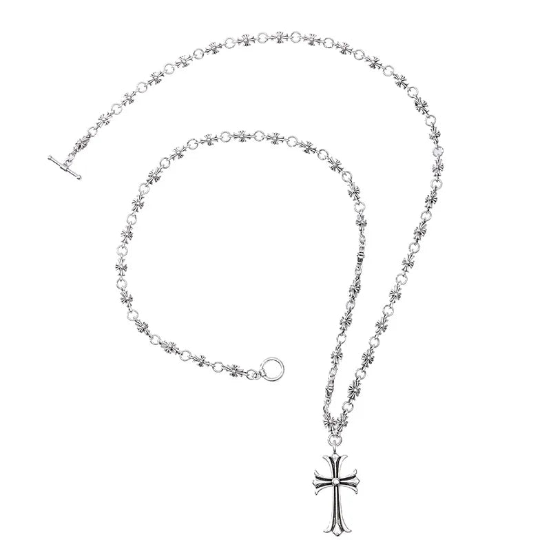 Chrome Cross Necklace