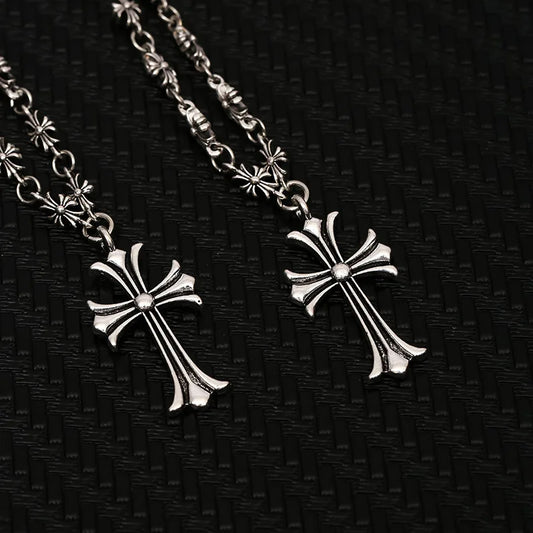 Chrome Cross Necklace