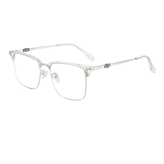 Men Classic Chrome Style Hearts Reading Glasses anti Blue Light Myopia Glasses Photochromic Prescription Optical Eyewear