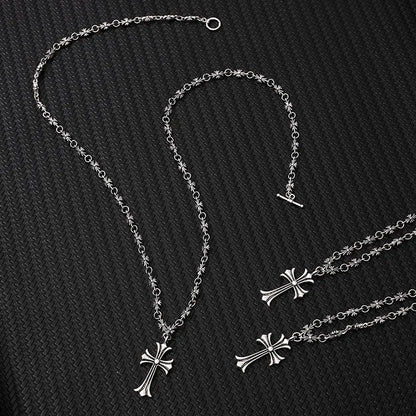 Chrome Cross Necklace